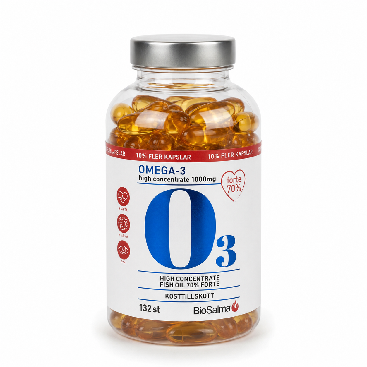 BioSalma  70% 高濃度魚油   1000 毫克     132 顆